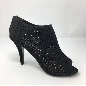 Madden Girl Cut Out Peep Toe Heeled Ankle Booties